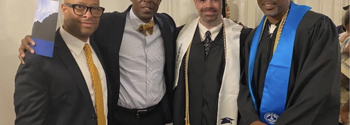 Mr. Booker at Univ. of Baltimore with graduating students from Jessup Correctional Institution in Maryland through the Second Ch