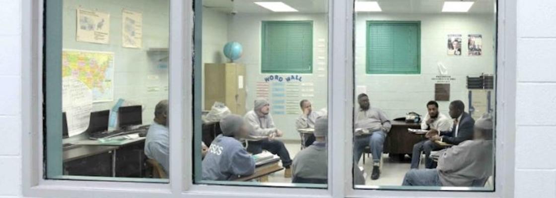 Mr. Booker at Bowie State University, teaching in Jessup Correctional Institution in Maryland through the Second Chance Pell Pro